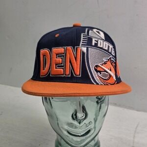 Leader of the Game Denver Football Snap Back Embroidered Navy & Orange Cap Hat